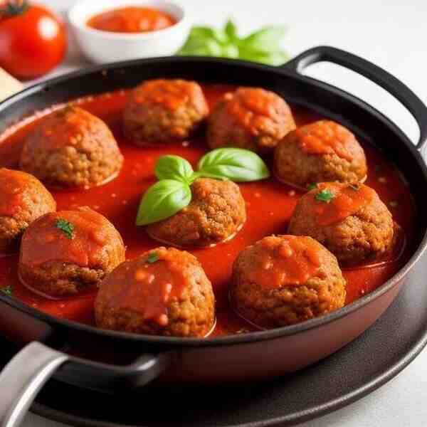 Мясные шарики в томатном соусе поитальянски